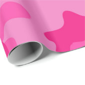 Papier Cadeau GI JANE Military Pink Camouflage Party (Coin rond)