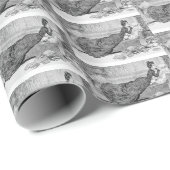 Papier Cadeau Gibson Girl Lecture d'un livre (Coin rond)