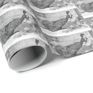 Papier Cadeau Gibson Girl Lecture d'un livre