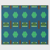 PAPIER CADEAU GIFT_BEAUTIFUL_KELLY_GREEN_OCEAN_BLUE_BROWN (Plat)