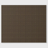 Papier Cadeau Gift package, wrapping paper with gold foil effect (Plat)
