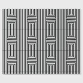 Papier Cadeau Gift Wrap - Striped Optical Illusion (Plat)