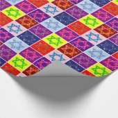 Papier Cadeau Giftwrap - étoiles juives - papier de Giftwrapping (Coin)