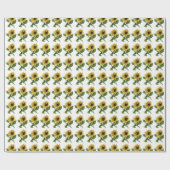 Papier Cadeau Giftwrap : Tournesols (Plat)