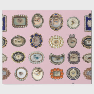Papier Cadeau Giftwrap victorien de l'oeil de l'amant élégant