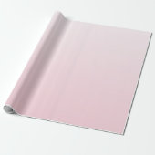 Papier Cadeau Gilry Minimalist Blush Pink Ombre Gradient (Déroulé)