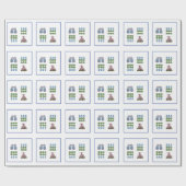 Papier Cadeau Ginger Jar, Chien du Staffordshire (Plat)