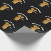 Papier Cadeau Ginger Snap Funny Food Herb Spice Pun Dark BG (Coin)