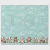 Papier Cadeau Gingerbread Angel Christmas Cookie (Plat)