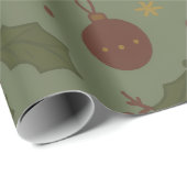 Papier Cadeau Gingerbread Christmas Paper (Coin rond)