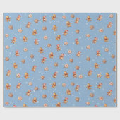 Papier Cadeau Gingerbread Cookies et Snowflakes (Plat)