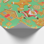 Papier Cadeau Gingerbread Cookies Noël (Coin)