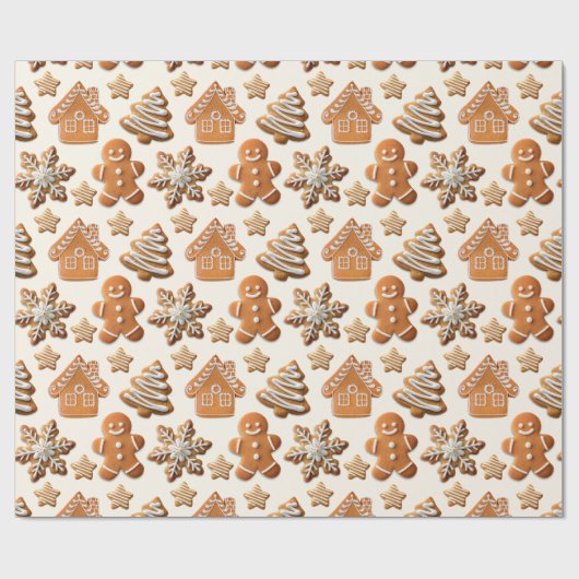Papier Cadeau Gingerbread Gift (Plat)