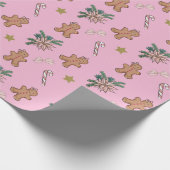 Papier Cadeau Gingerbread, hommes, vaches et Sucres de canne de  (Coin)