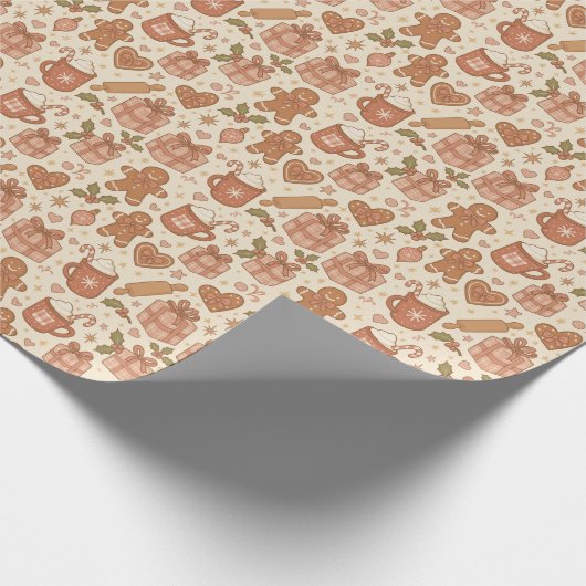 Papier Cadeau Gingerbread Joy (Coin)