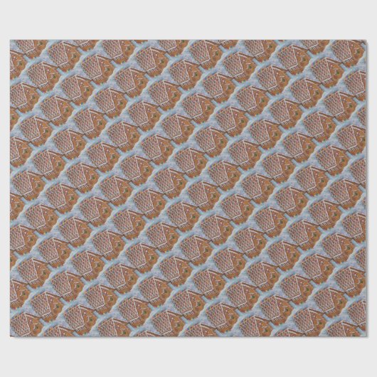 PAPIER CADEAU GINGERBREAD MAISON (Plat)