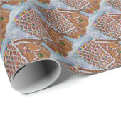 PAPIER CADEAU GINGERBREAD MAISON (Coin rond)