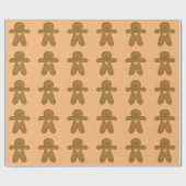 Papier Cadeau GingerBread Man Christmas Cookie (Plat)