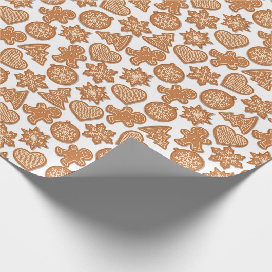 Papier Cadeau Gingerbread Man Cookie Christmas Motif Cadeau (Coin)