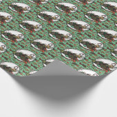 Papier Cadeau Gingerbread Man- Mint (Coin)