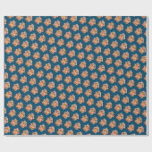 Papier Cadeau Gingerbread motif de Noël (Plat)