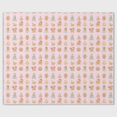Papier Cadeau Gingerbread Nutcracker Wrapping Paper (Plat)