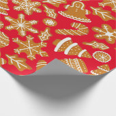 Papier Cadeau Gingerbread Sucre Cookies (Coin)