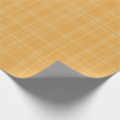 Papier Cadeau Gingham à carreaux dorés subtils (Coin)