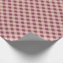 Gingham à carreaux élégant classique en mauve atté