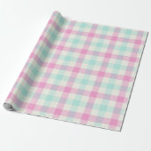 Papier Cadeau Gingham Barbe à Papa (Déroulé)