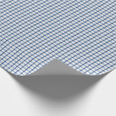 Papier Cadeau Gingham bleu (Coin)