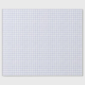 Papier Cadeau Gingham Bleu Aquarelle (Plat)