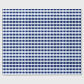 Papier Cadeau Gingham Bleu Et Blanc (Plat)