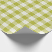 Papier cadeau Gingham Chartreuse (Coin)