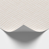 Papier Cadeau Gingham Classique Beige (Coin)