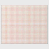Papier Cadeau Gingham Classique en Terracotta (Plat)