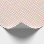 Papier Cadeau Gingham Classique en Terracotta (Coin)