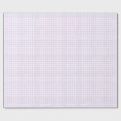 Papier Cadeau Gingham Classique Lavande (Plat)