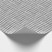 Papier Cadeau Gingham Classique Noir (Coin)