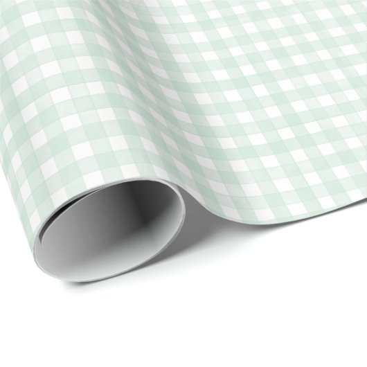 Papier Cadeau Gingham Classique Vichy (Coin rond)