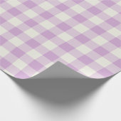 Papier cadeau - Gingham lilas (Coin)