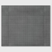 Papier Cadeau Gingham noir et blanc (Plat)