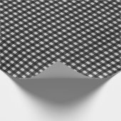 Papier Cadeau Gingham noir et blanc (Coin)