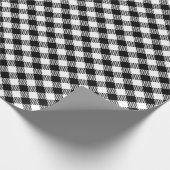 Papier Cadeau Gingham noir et blanc (Coin)