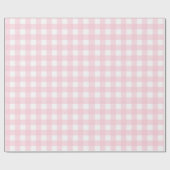 Papier Cadeau Gingham rose (Plat)