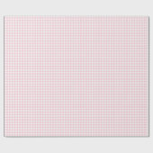 Papier Cadeau Gingham rose classique (Plat)