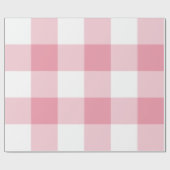 Papier Cadeau Gingham rose géant (Plat)