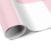 Papier Cadeau Gingham rose géant (Coin rond)