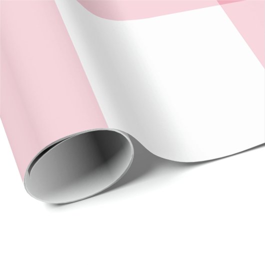 Papier Cadeau Gingham rose géant (Coin rond)