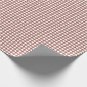 Papier Cadeau Gingham Rouge Cerise (Coin)
